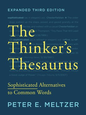 cover image of The Thinker's Thesaurus